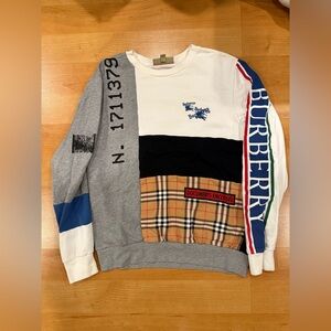 Burberry Colorblock Crewneck Sweater